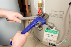 Greenbrae CA HVAC contractor installing residential water heater
